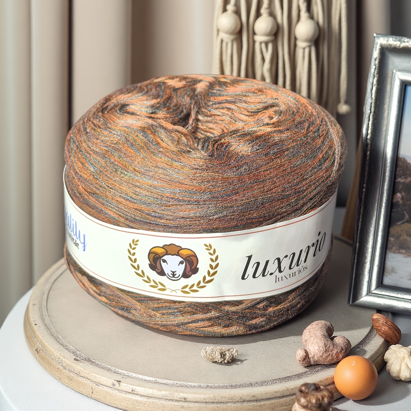 E-shop 1 Knäuel Wollmischgarn, Beliebt, Weich, Glatt, Warm, Geeignet für Häkeln Stricken, Schals, Mützen, Bastelarbeiten, Gesamtgewicht 300g/0,66lb,