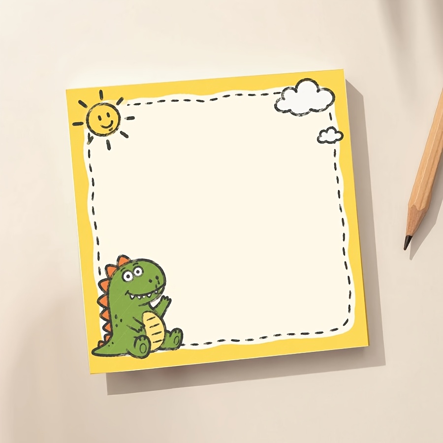 Cute Dinosaur Memo Pad for Notes & Lists