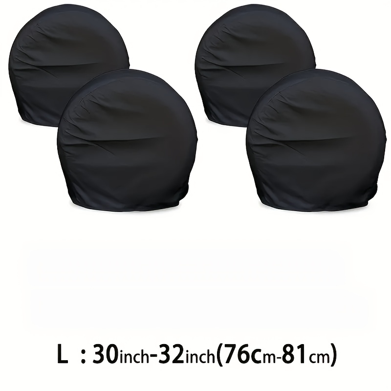 TEMU para Neumáticos Paquete de 4 - Protección Resistente para Ruedas de Camiones, SUVs, Remolques, Sedanes, Campers, RVs, Ajuste Universal para