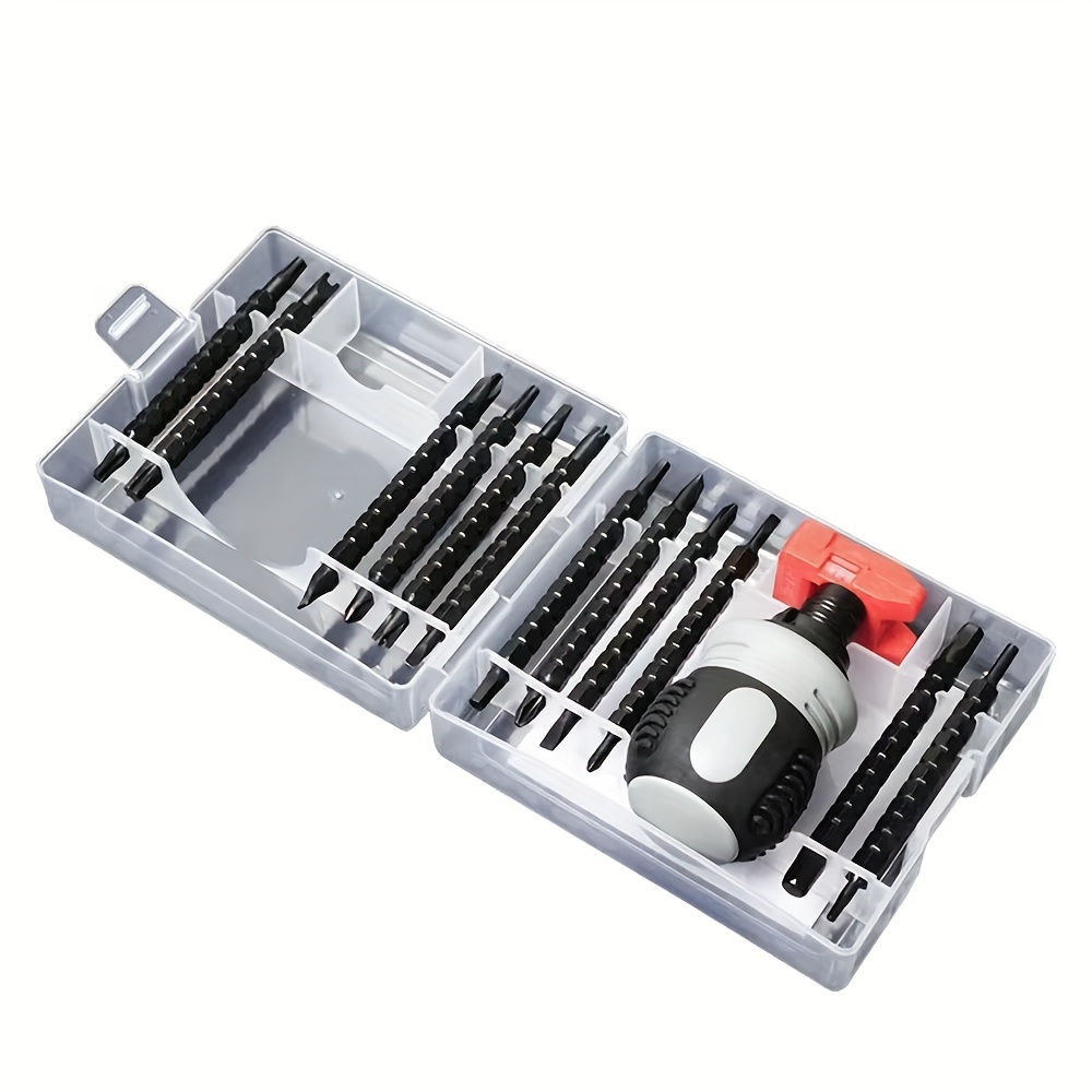 Image of 26in 1 Magnetic Ratchet Screwdriver Set Batch Head Telescopic Labor- Screwdriver Hand Tool, Halloween&christmas Gifts For Husbands, Fathers, Men