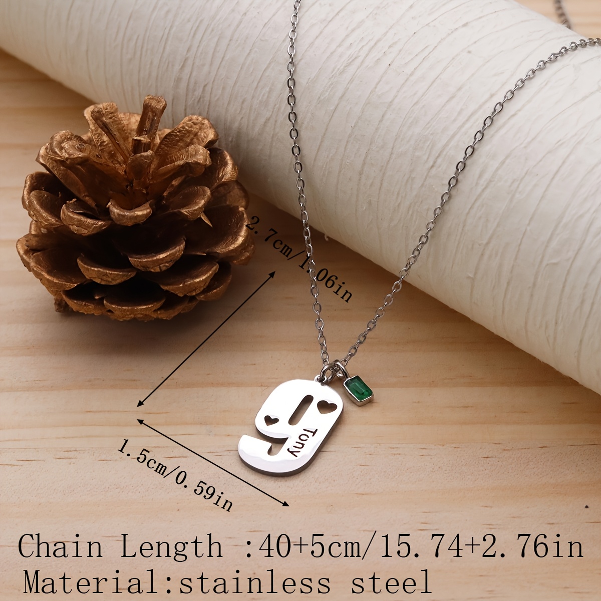 Custom Engraved Stainless Steel Dog Tag Necklace