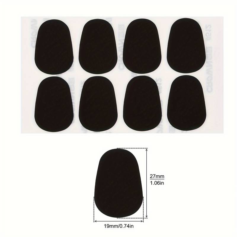 8 Coussinets D'embouchure En Silicone Noir Pour Saxophone Soprano Et Clarinette - 0.5 Mm, Confort Et Anti-vibration