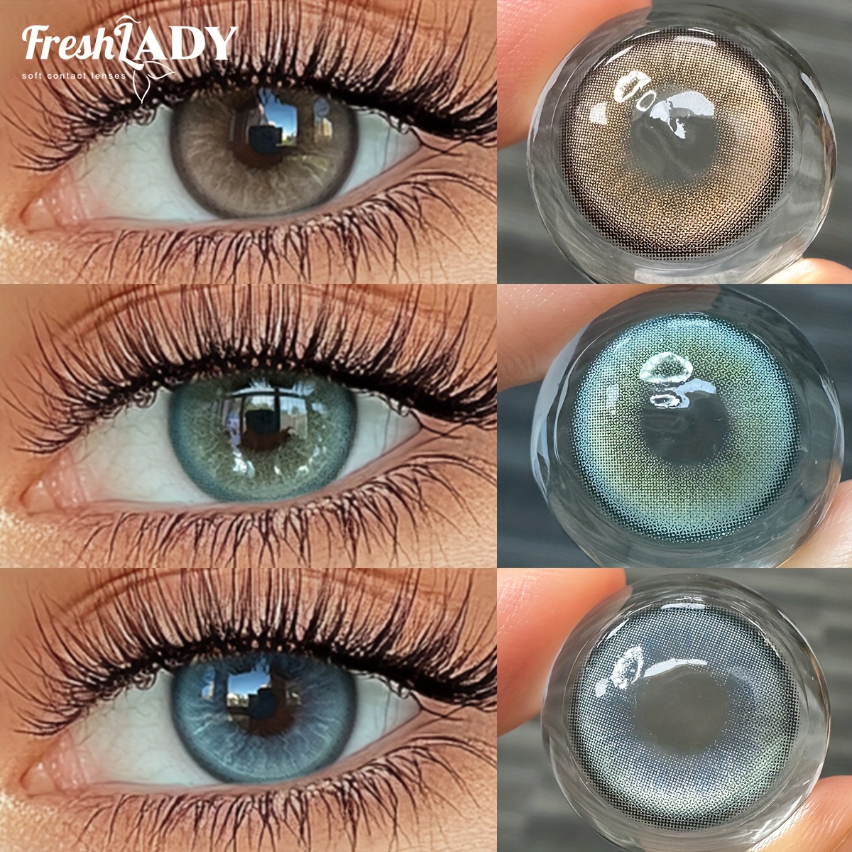 Freshlady Collezione Twilight Lenti a Contatto Colorate 14.00mm Monouso per Uso Quotidiano - Durata di 1 Anno
