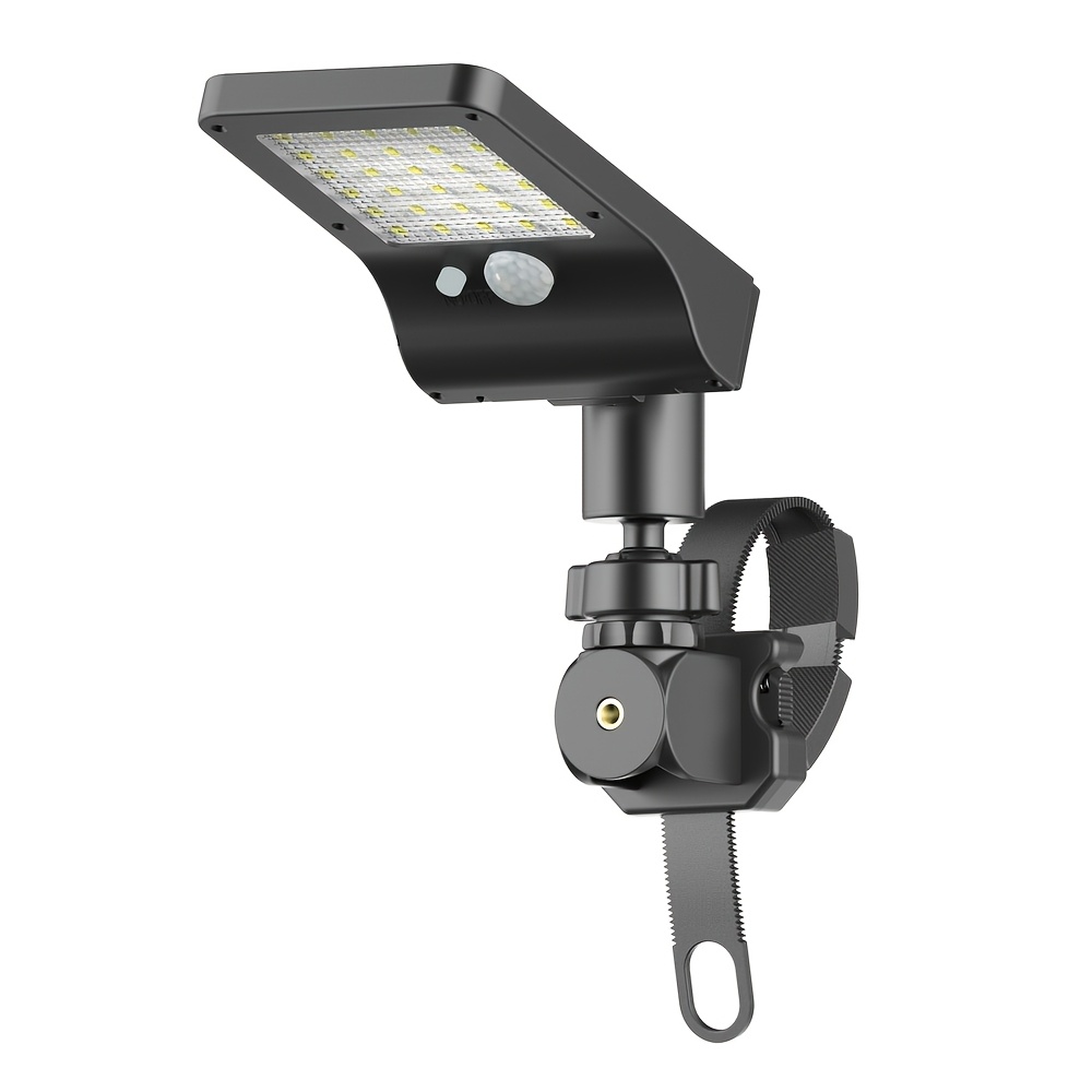 TEMU Lampe Solaire Super Lumineuse, 600 IP44 Lampe Solaire Extérieure, Installation Rapide Détachable par Sangle pour Jardin Clôture Tente de Camping