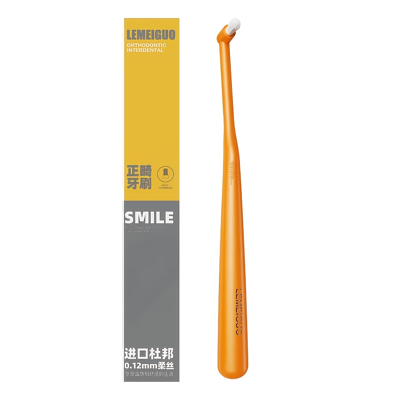 Orthodontic Toothbrush with Small Brush Head, 2pcs