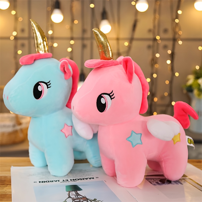 Llavero de Unicornio Rosa de Peluche con Poliéster Adorno de Animal  de Peluche Lindo para Niñas, Niños y Jóvenes Ideal para