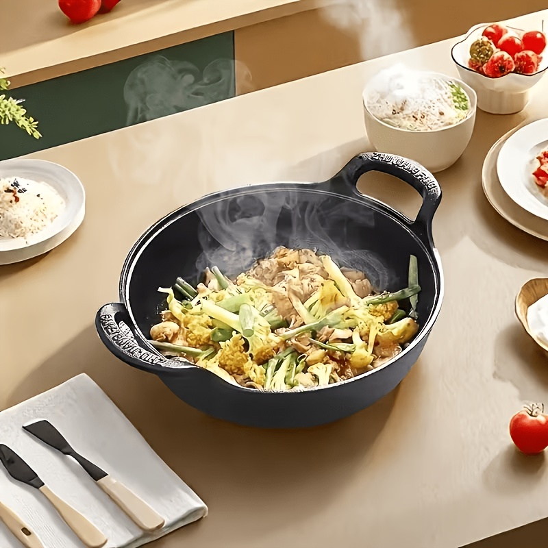 Temu – TEMU 1pc Multi-functional Cast Iron Pot, , Suitable For Induction Cookers And Gas Stoves