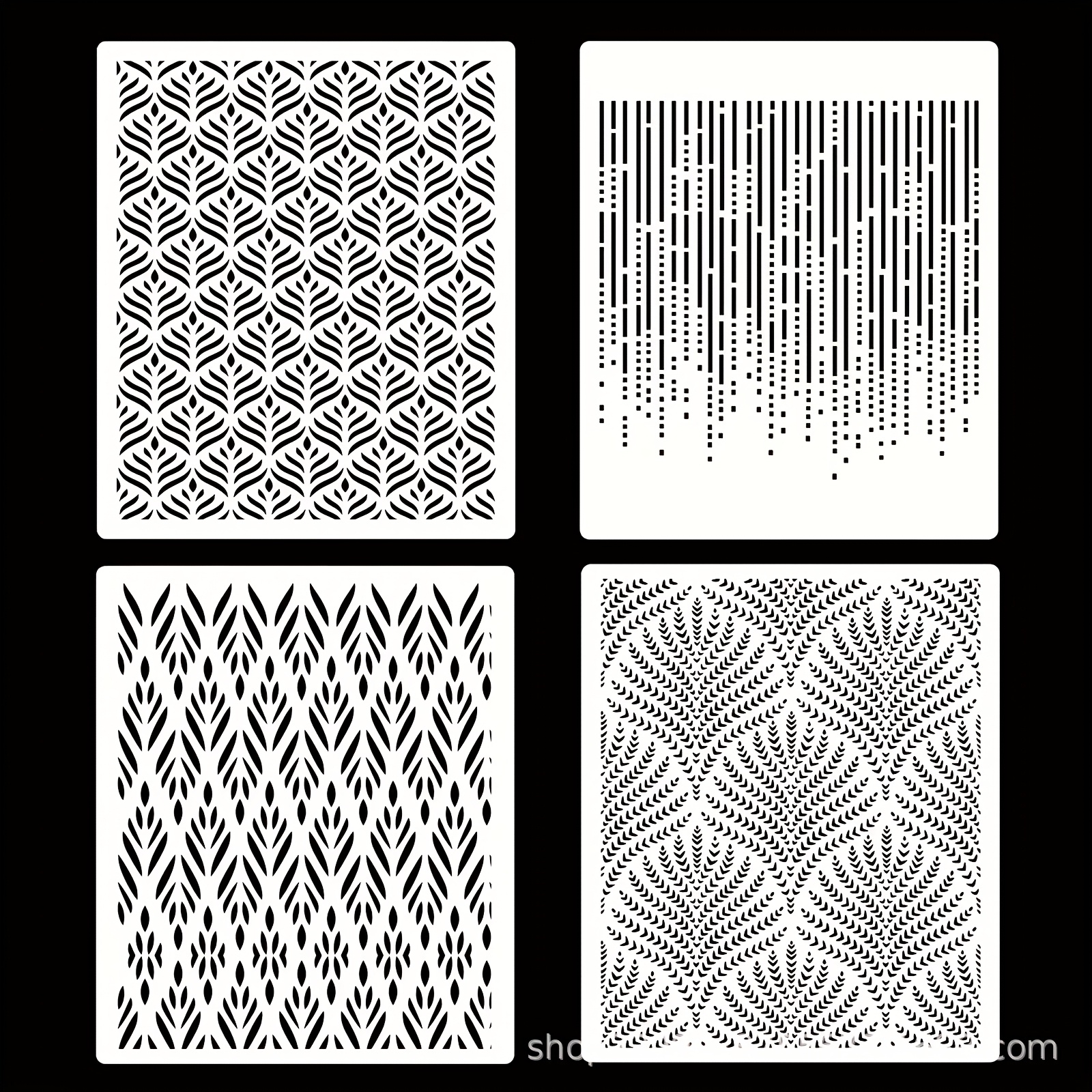 

4pcs Cake Decorating Stencils Floral Wedding Cake Stencils Reusable Cake Stencils Decorating Templates Cake Template Stencils Diy Baking For Cake Decorating Supplies