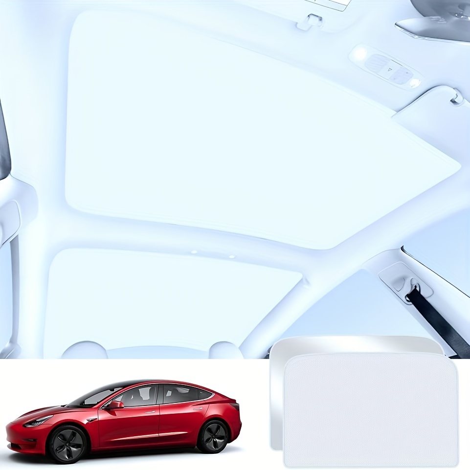 

Suitable For Tesla For 2017-2022 Sunroof Ice Crystal Sunshade Thickened Thermal Insulation Sunroof Sunshade