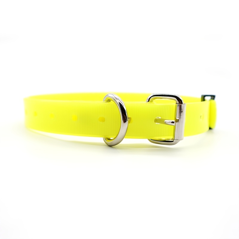 Adjustable Reflective TPU Dog Collar with Zinc Alloy Buckle