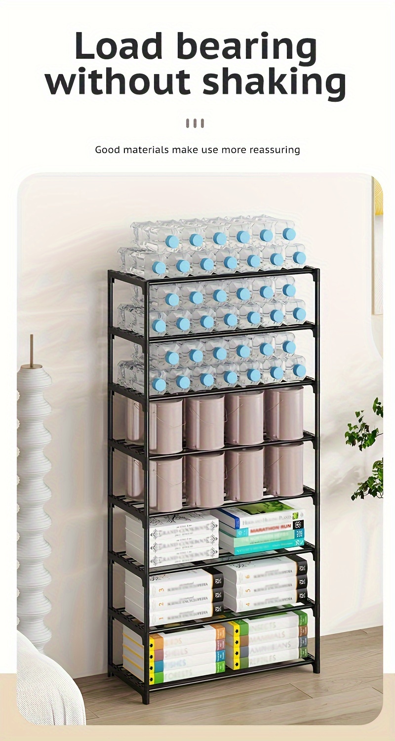 space saving 3 4 tier shoe rack   multi functional storage for closets living rooms garages details 4