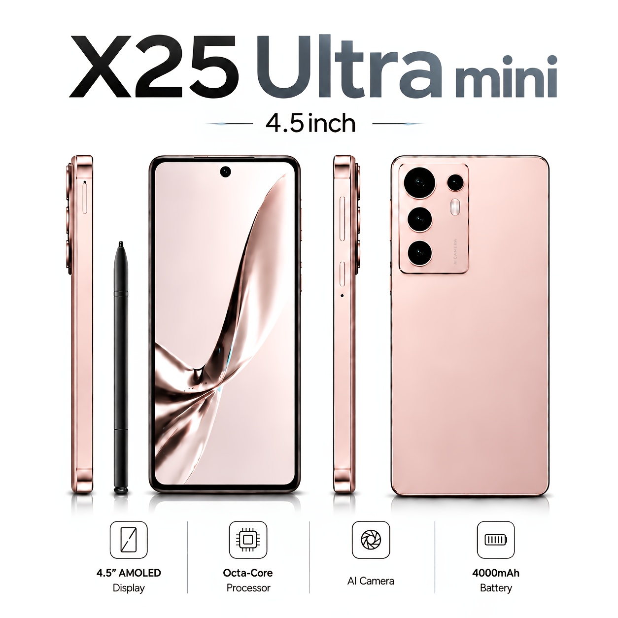 TEMU 2026 New 5g Unlocked Mini Tablet Phone, 6.9 Inch Hd Screen, Dual Sim Standby, Dual Hd Camera, Android System, Face Recognition, Long Lasting