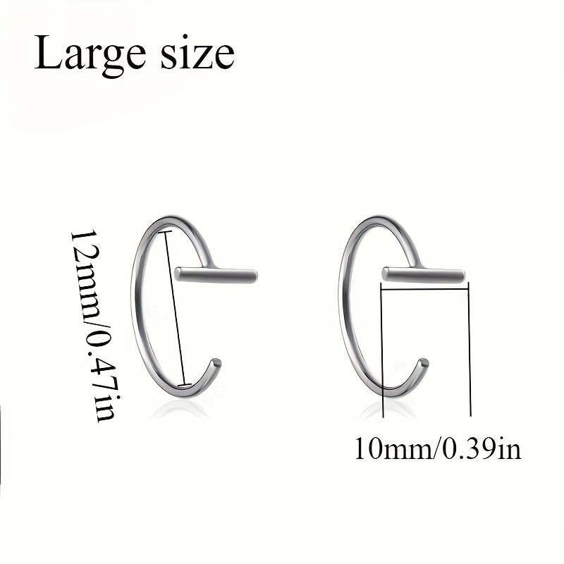 Tiny 925 Sterling Silver Hypoallergenic Stud Earrings
