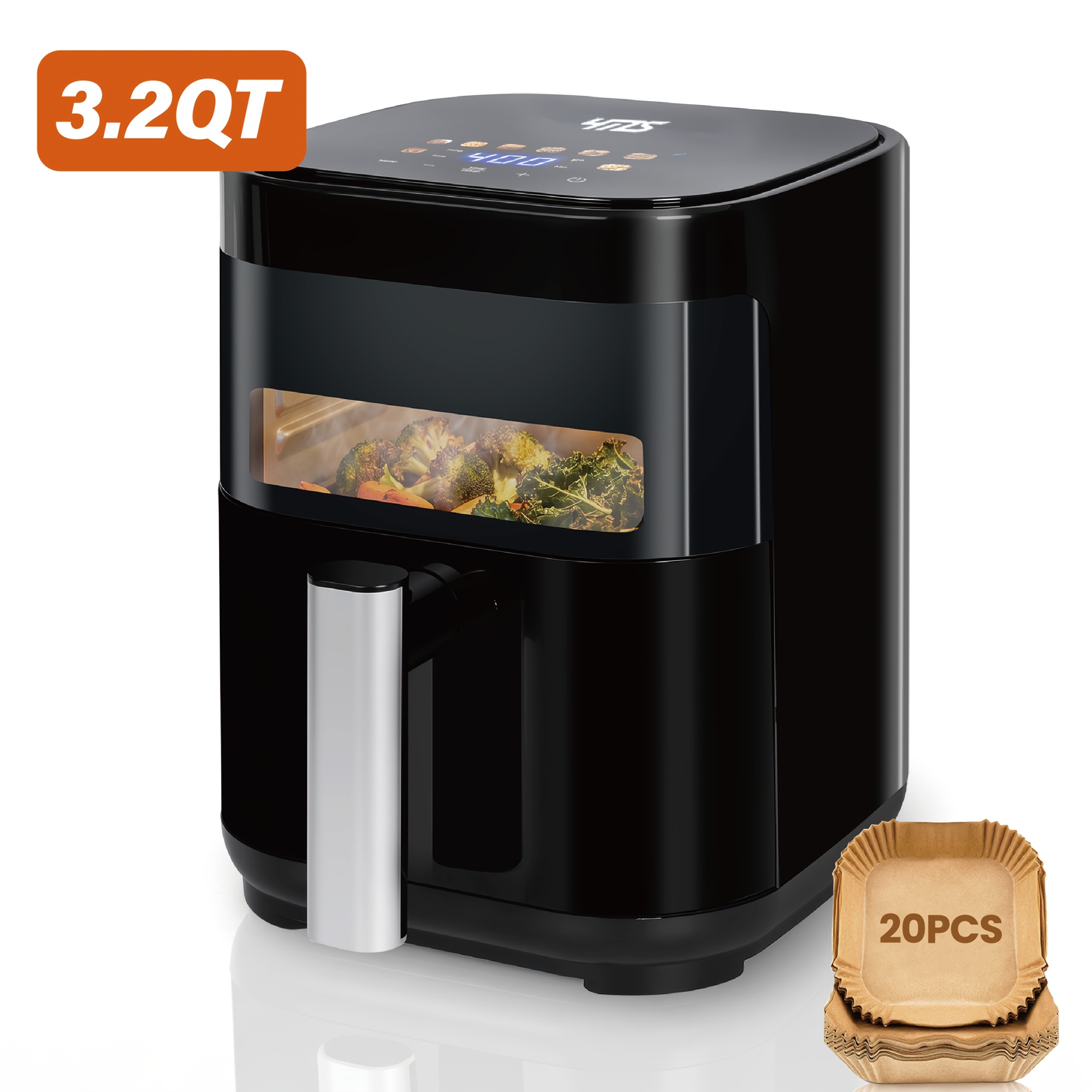 3.2qt Window Air Fryer