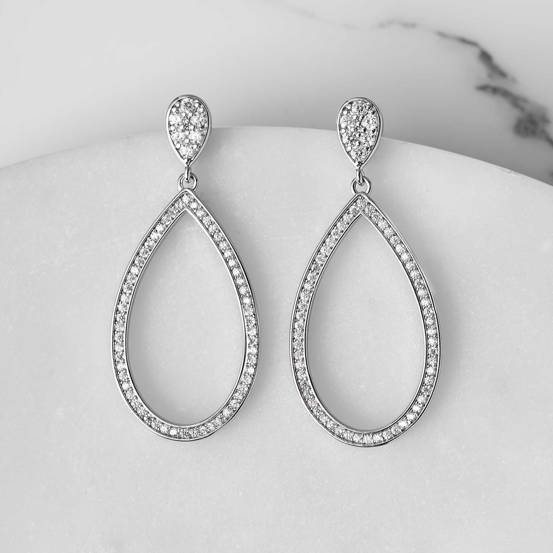 simple wedding earrings brides bridesmaids cubic - Temu