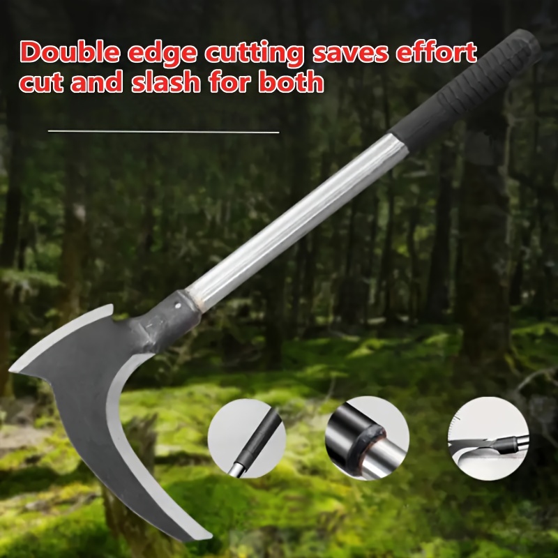 

1 Double-sided Blade , Suitable For Harvesting, , Weeding, Adventure, Outdoor Activities, Etc.