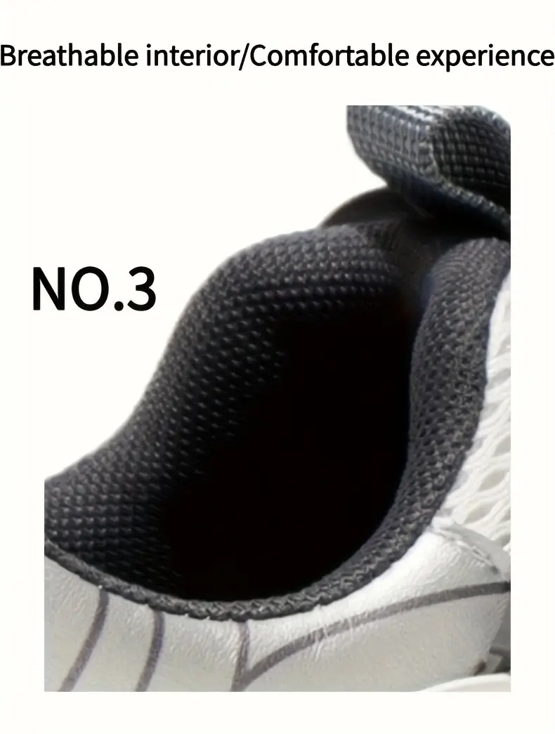 zapatillas bajas para hombre - / /, transpirable con cordones, de pvc acolchada y diseño antideslizante ideal para gimnasio o uso casual en toda temporada ( ) Detalles del producto 3