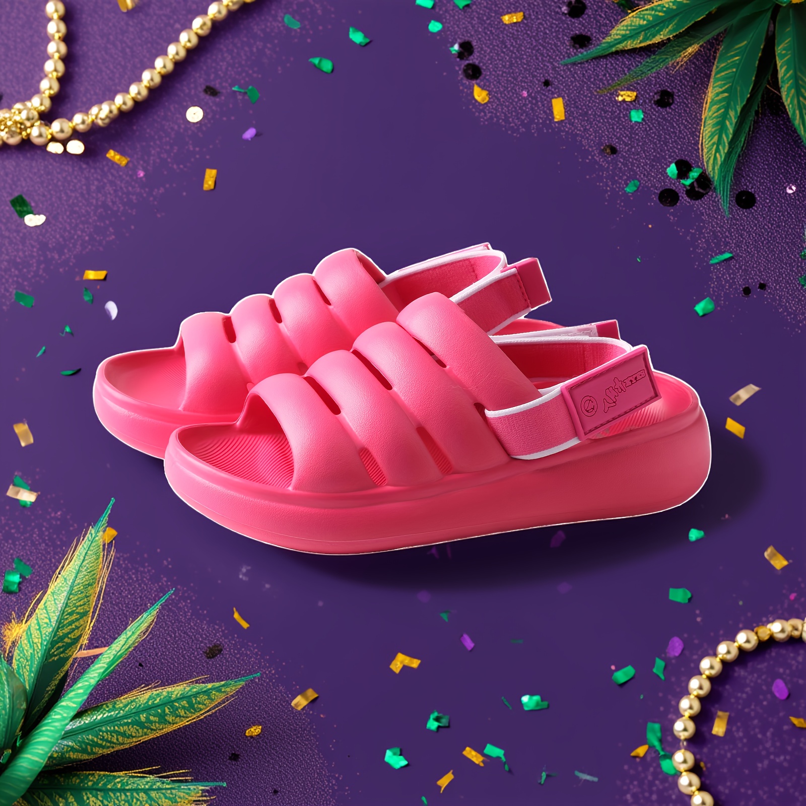 Image of New Summer Collection From Tma Eyes, Featuring Cool And Breathable Versatile Cute Round-toe Shoes That With Accessories For A Creative Look., Women Shoes