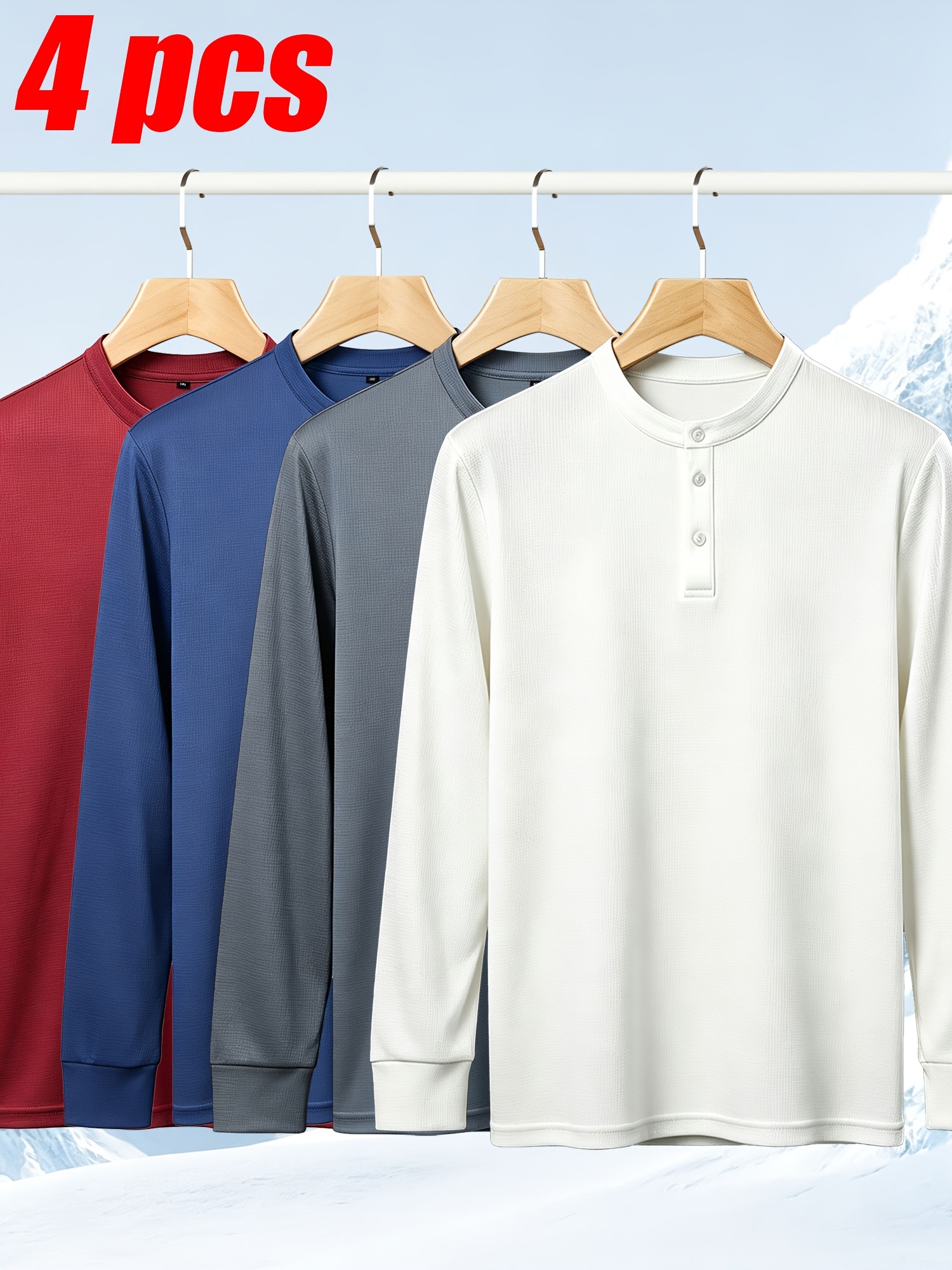 men long sleeve shirts sold on Temu United States