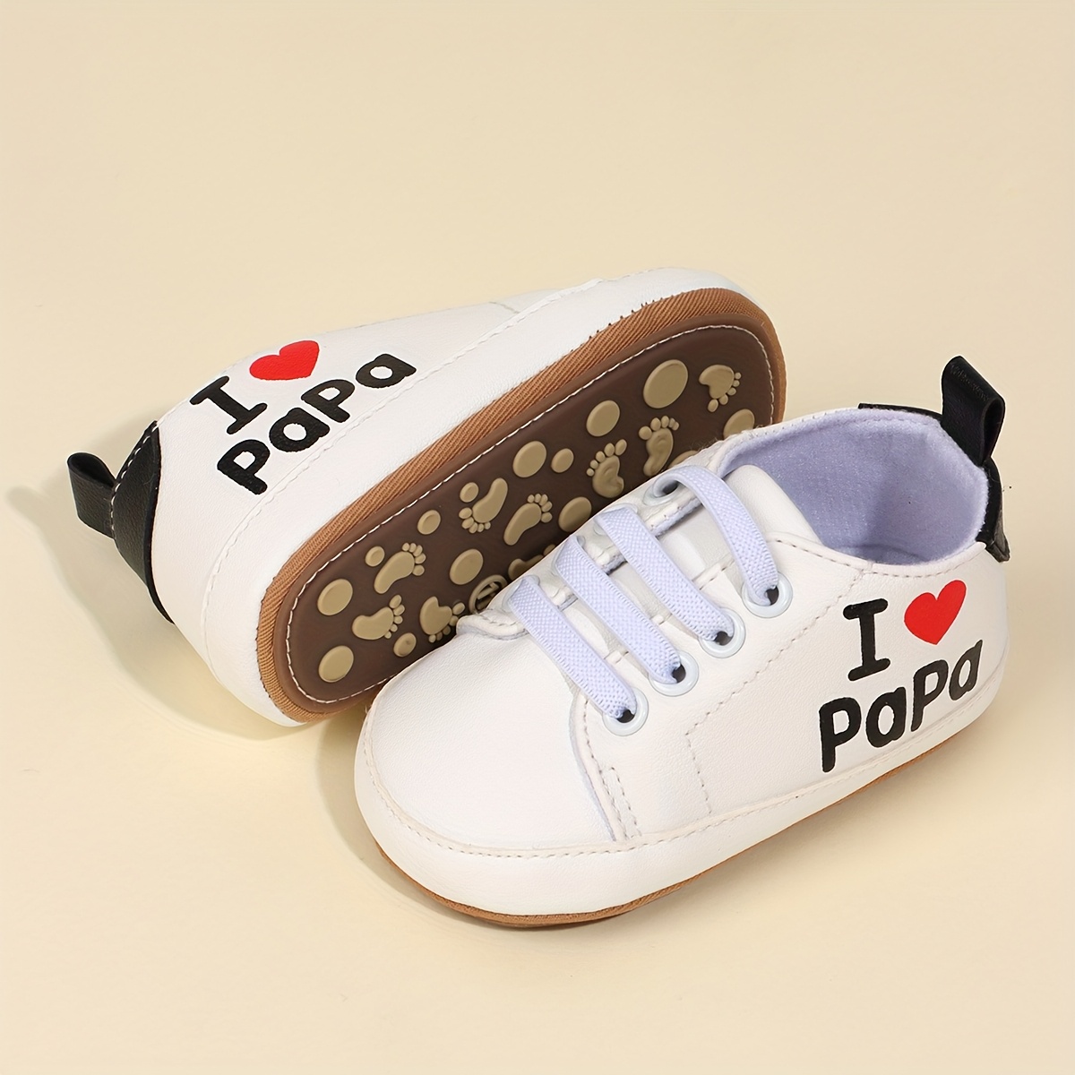 Witte sneakers met zachte zool voor baby's en peuters (jongens en meisjes)