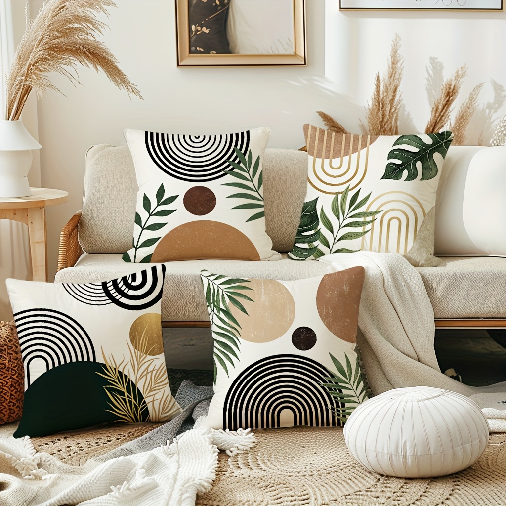 Sofa Cushion Geometric Pattern Throw Pillows Boho Geometric