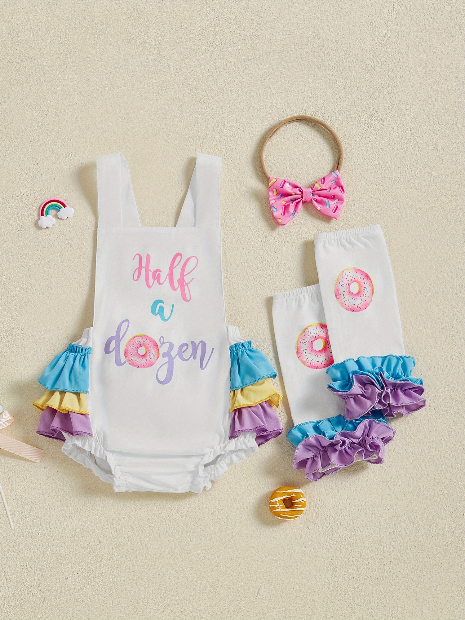 half birthday dress for baby girl It's My Half Birthday Baby Tutu Outfit-Little Cuddle Boutique 4pc Set As Shown-Long Sleeve / 24 Months main image 1