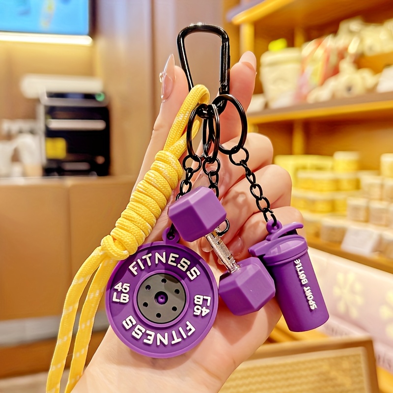 detachable barbell plates keychain dopamine d shaped - Temu Oman