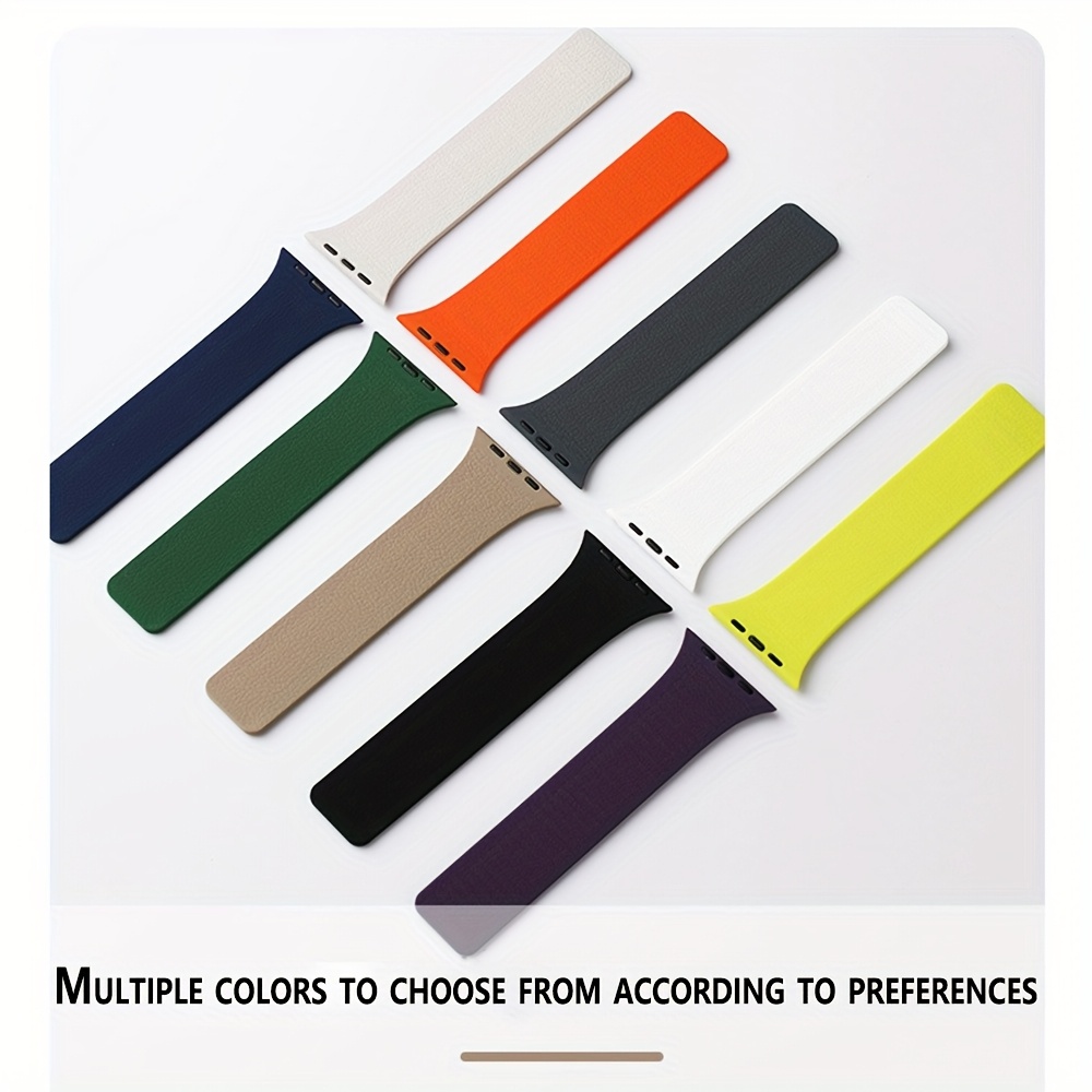 New Magnetic Strap for Iwatch10/9/8/7/6/5/4/3 Compatible with 38/40/41/42/44/45/46/49mm Couple's Creative Spring and Summer Sports [ON WATCH!]