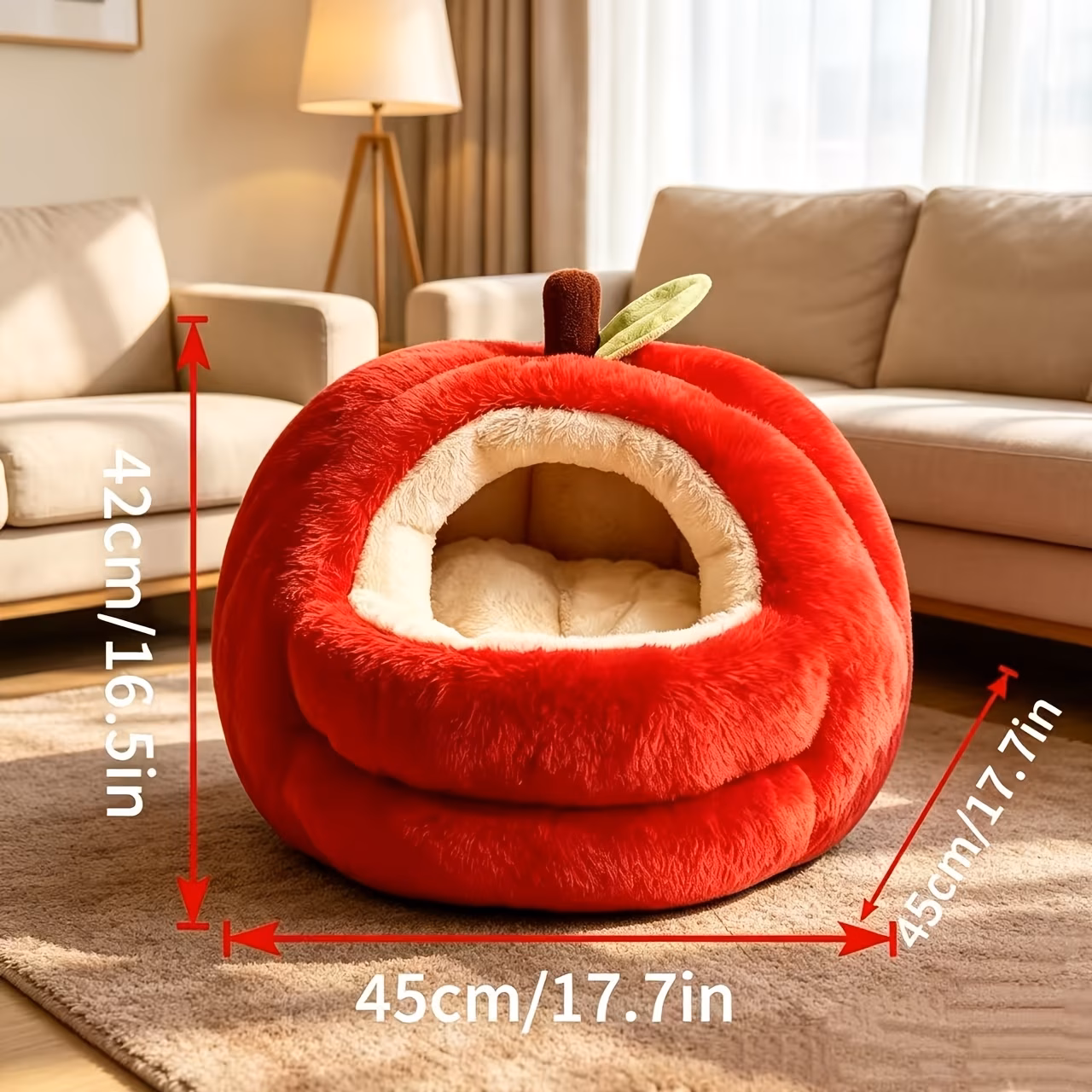 bed cat bed dog bed soft and comfortable cat full safety gift for pets Product details 4