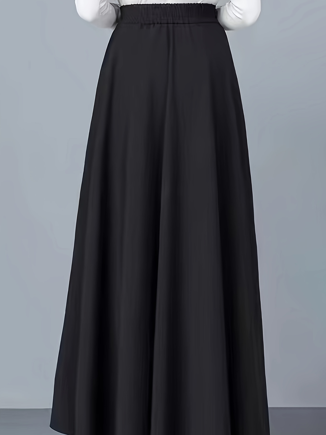 Jupe midi plissée en laine technique