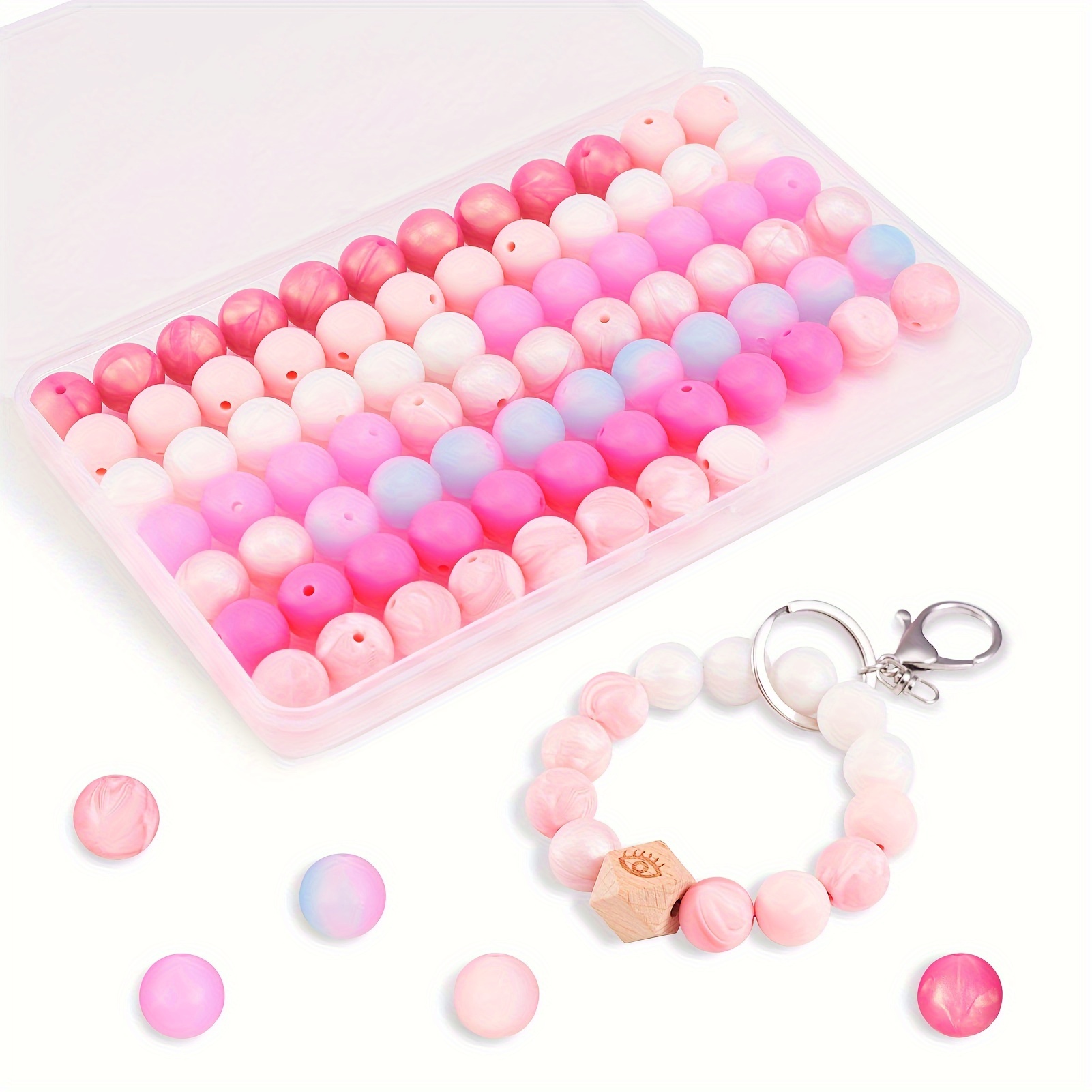 5 sets outlet of acrylic beads and 2 sets of silicone beads