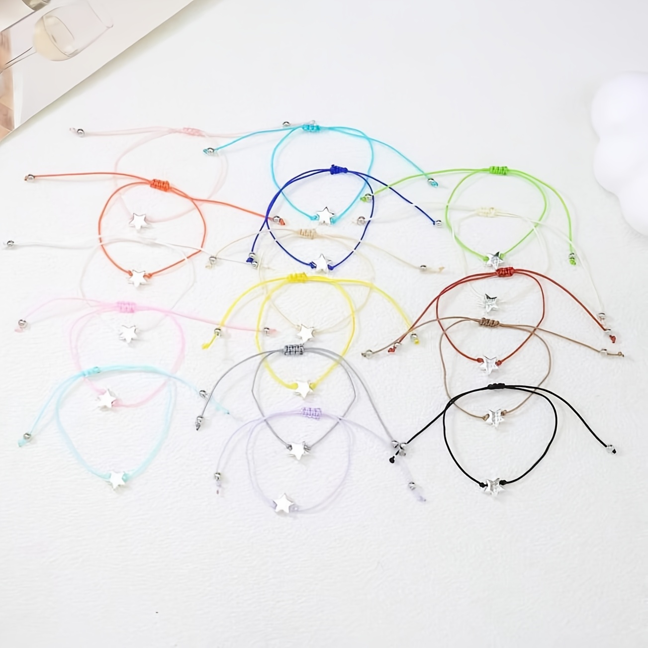 TEMU 16pcs/set Rope Braided Bracelets, Easy European And Braided Friendship Bracelets, Handmade Card Bracelets, Ideal Gift For Holidays And Back To