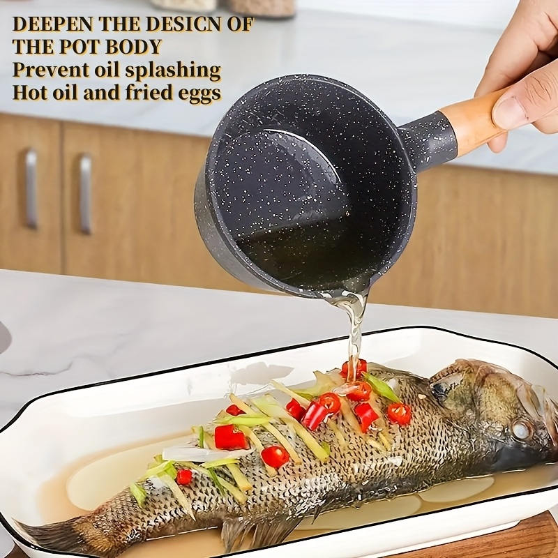 

Multi-use Mini Aluminum With Wooden Handle - Ideal For Eggs, Sauces, Chocolate Melting - -resistant, Food-safe Kitchen Essential, & Frying