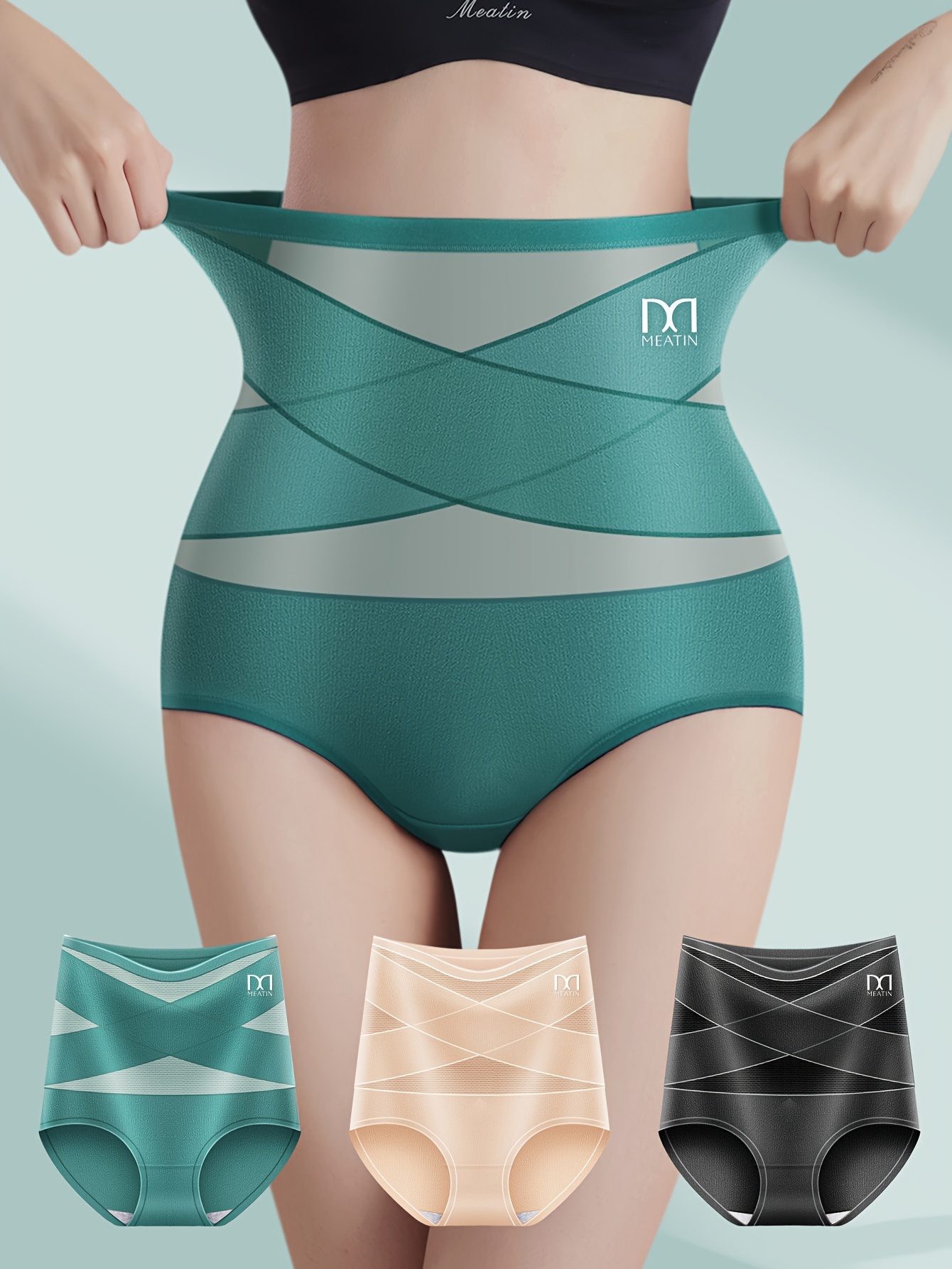 Contrast Mesh Shaping Shorts Comfy Breathable Tummy Control - Temu