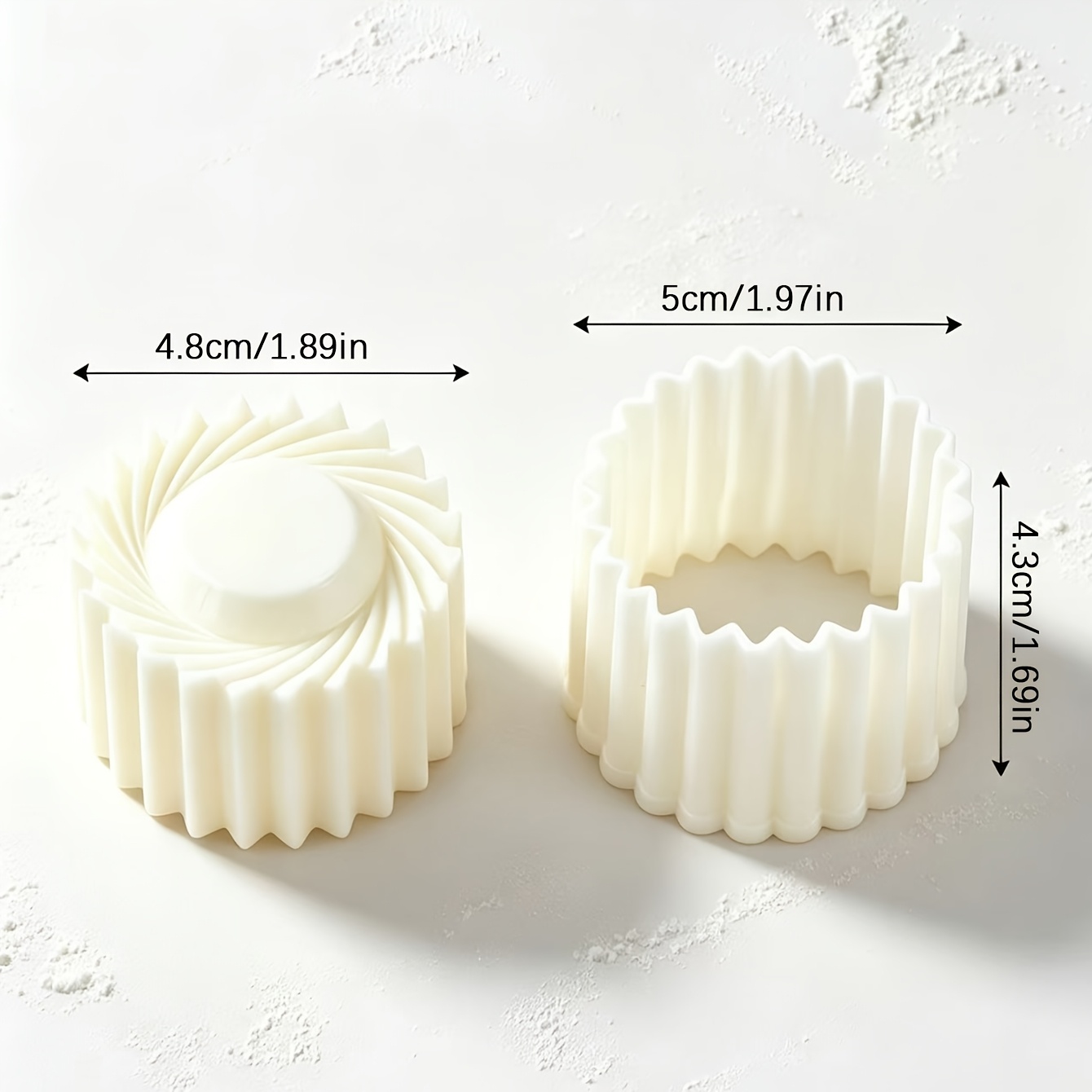 Image of 1pc 3d Petal Cookie Cutter, Press-type Mold For Homemade Diy Jam Butter Filling, Yellow Pear, And Pineapple Pastry Embossing Mold