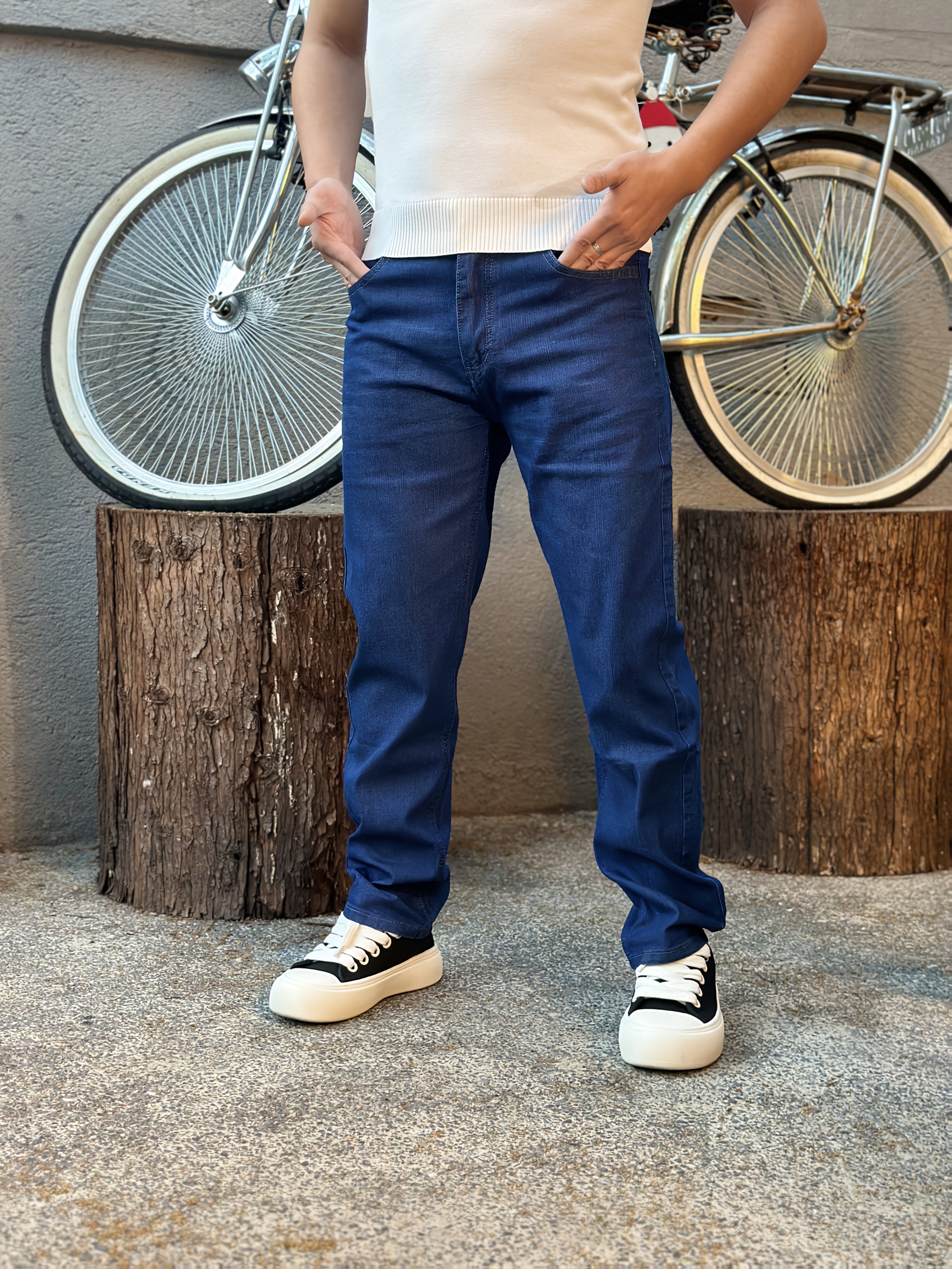 jeans para hombre maduros, cómodos, para   casuales, citas,   y negocios