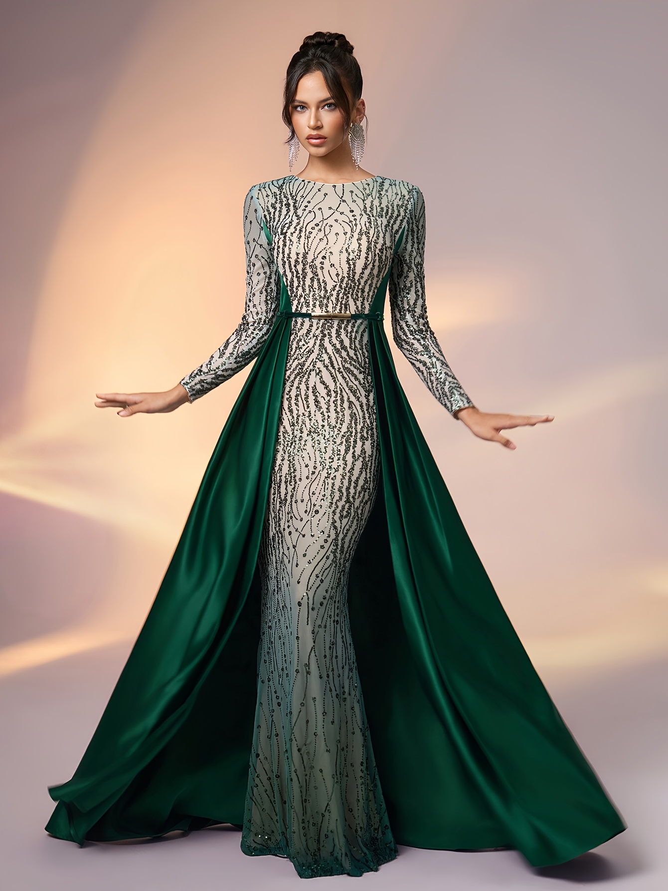 evening dress united kingdom Sleeveless Grecian Style Formal Evening Dress main image 1