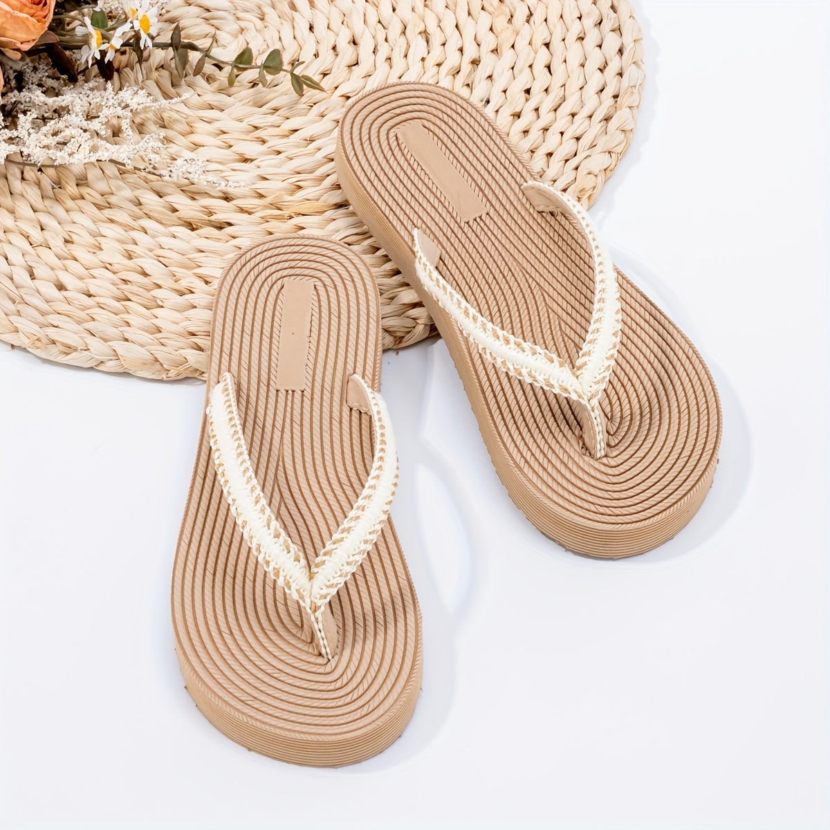 Image of Summer Women's Elegant And Comfortable Casual Beach Outdoor Party Wedding Home Character Slippers, Women Shoes