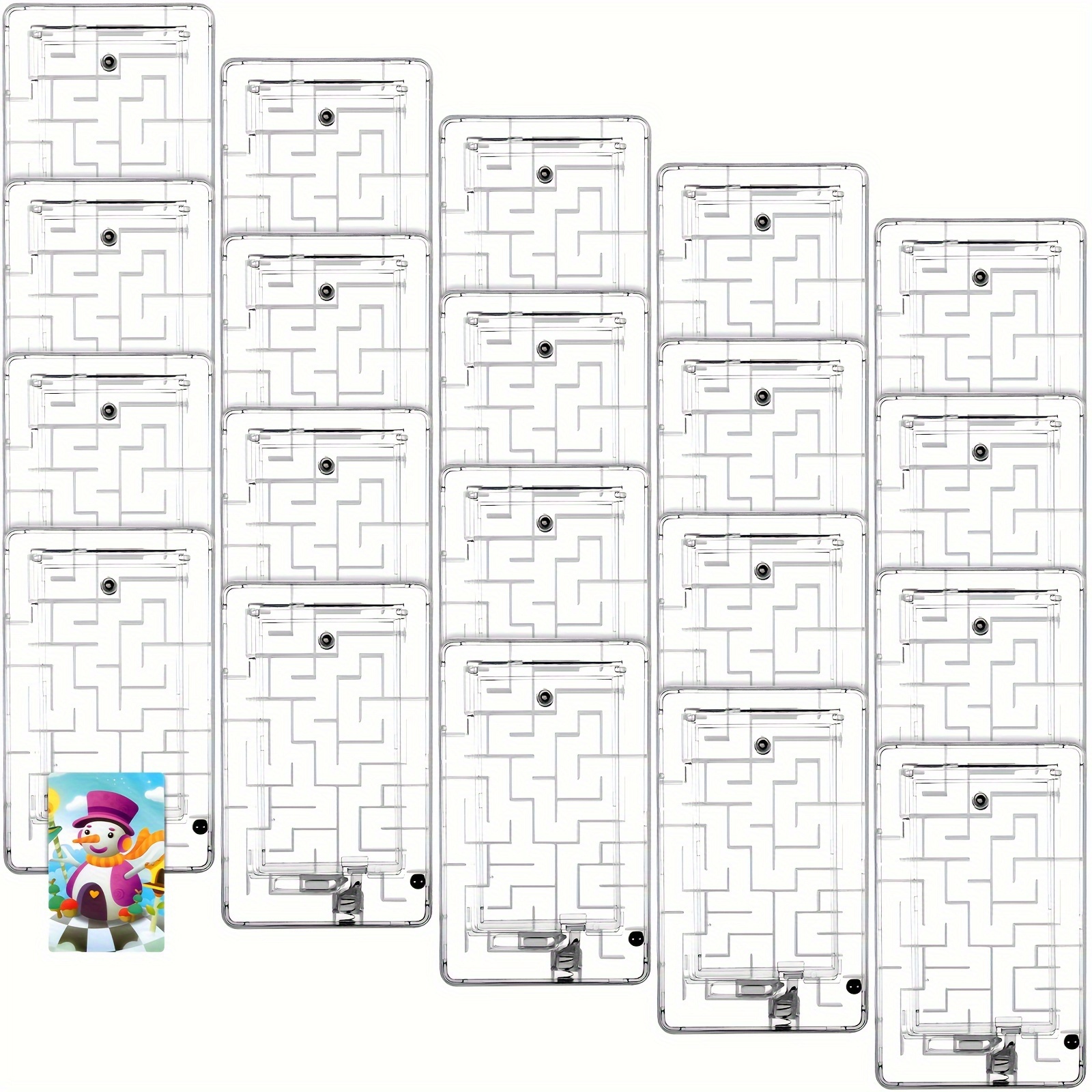 

20 And Teasing Portable Box Plastic Puzzles For Adults And Party Supplies (clear)