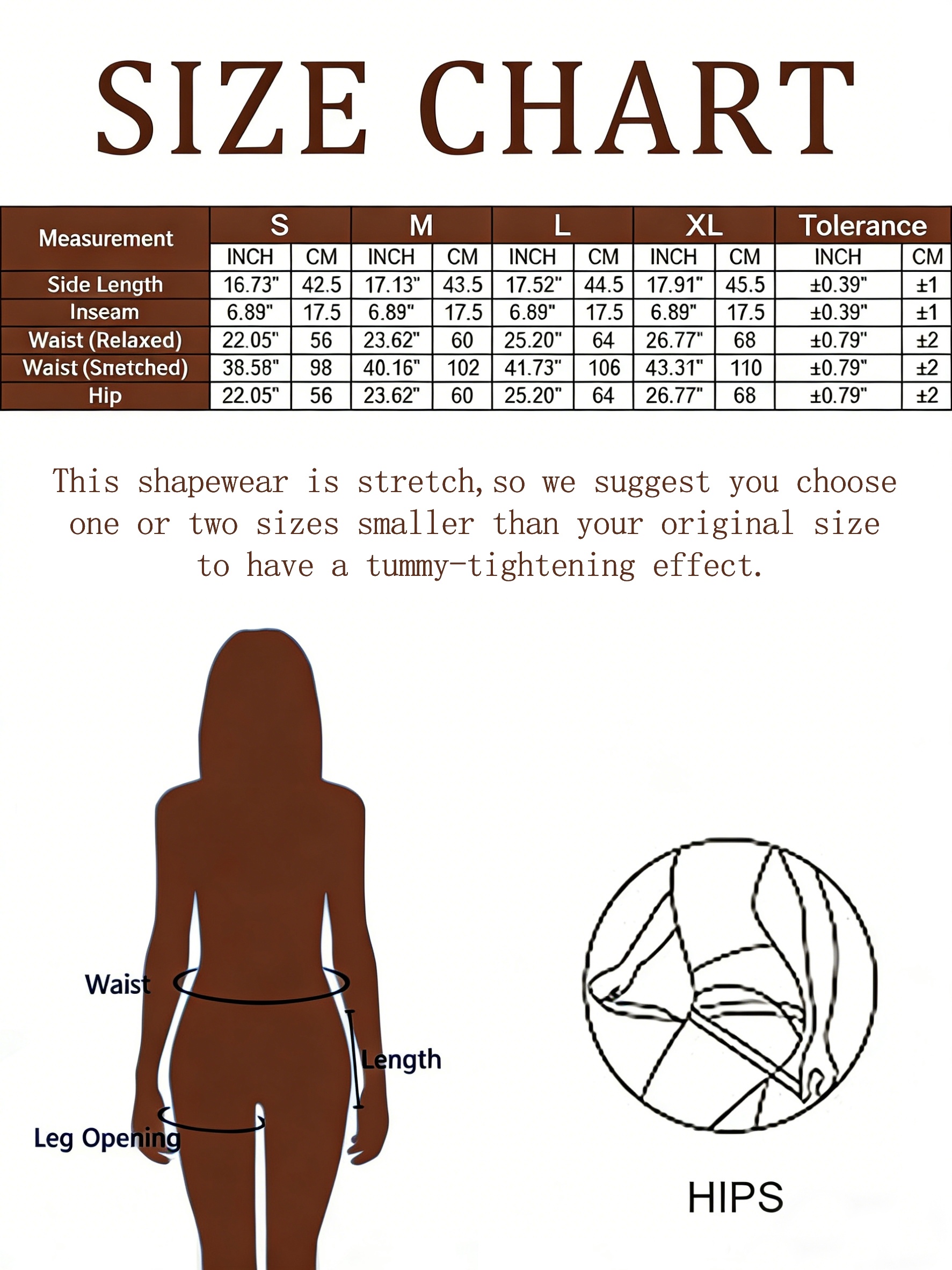1pc of High-Waisted Seamless Shorts with a Front Hook Fastening for Abdomen Control