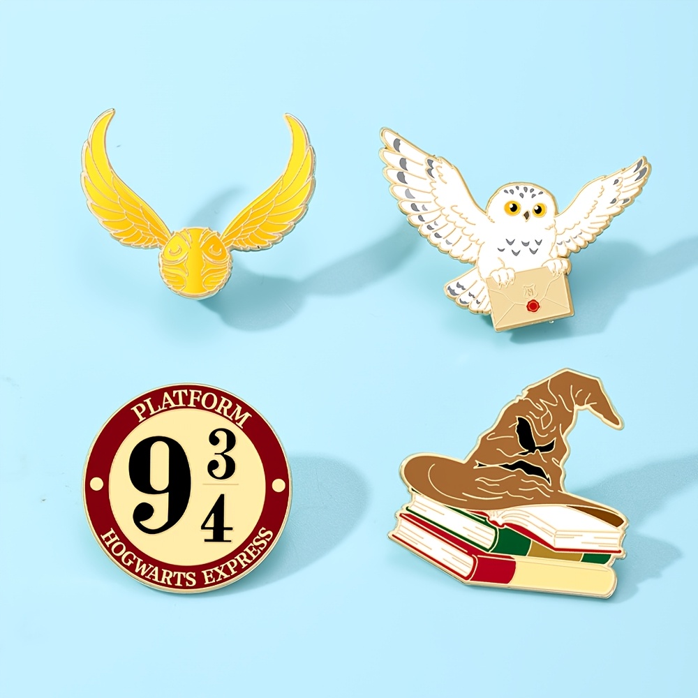TEMU Harry Potter Cartoon Enamel Pin Fashion Cute Decorative Pins Ornaments Lapel Bag Badges Gifts,christmas Gift