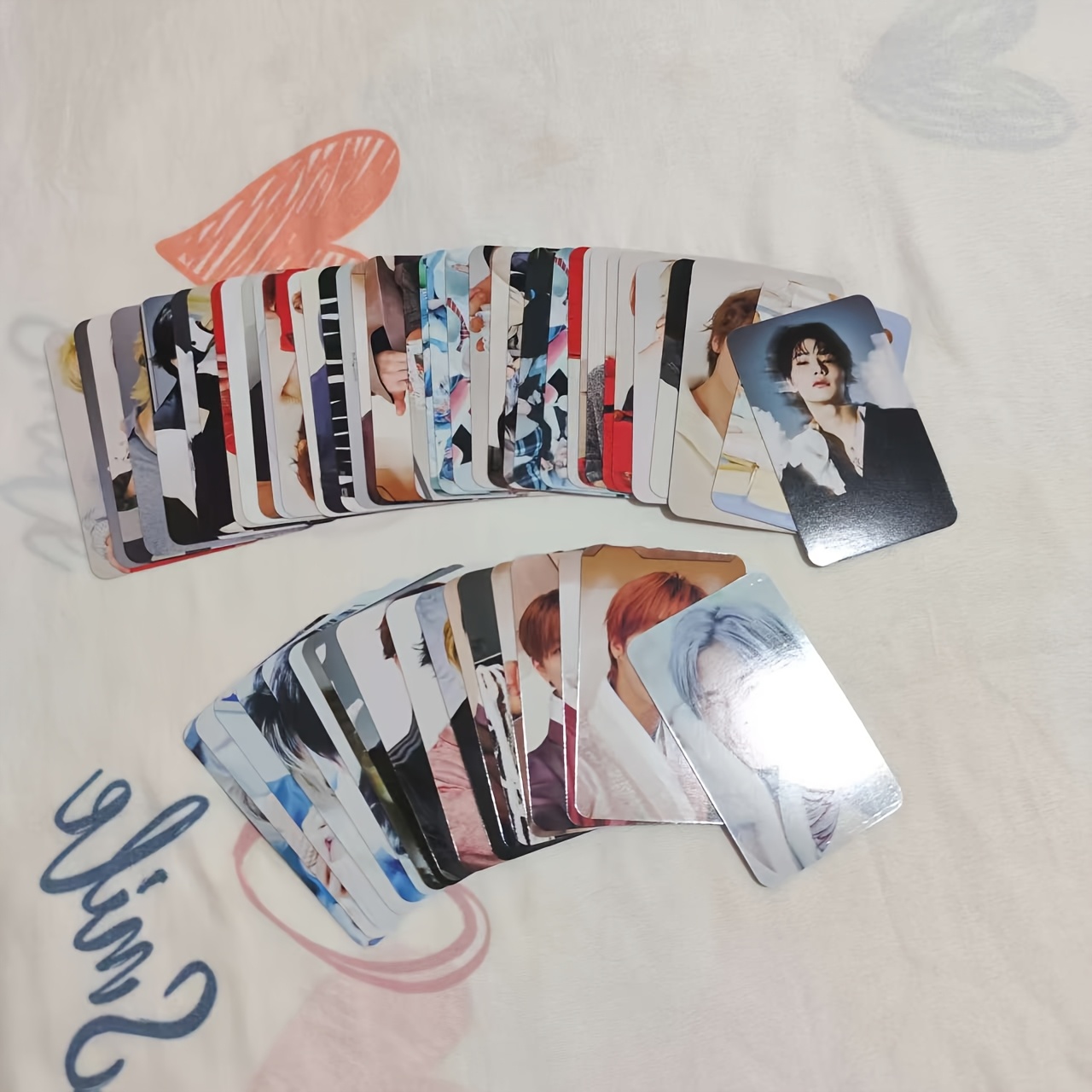 TEMU 92pcs Decorative Material Set (60pcs Lomo Style Cards And 32pcs Mini Stickers) Photo Additions, Wall Decoration, Journal Collage, Desktop