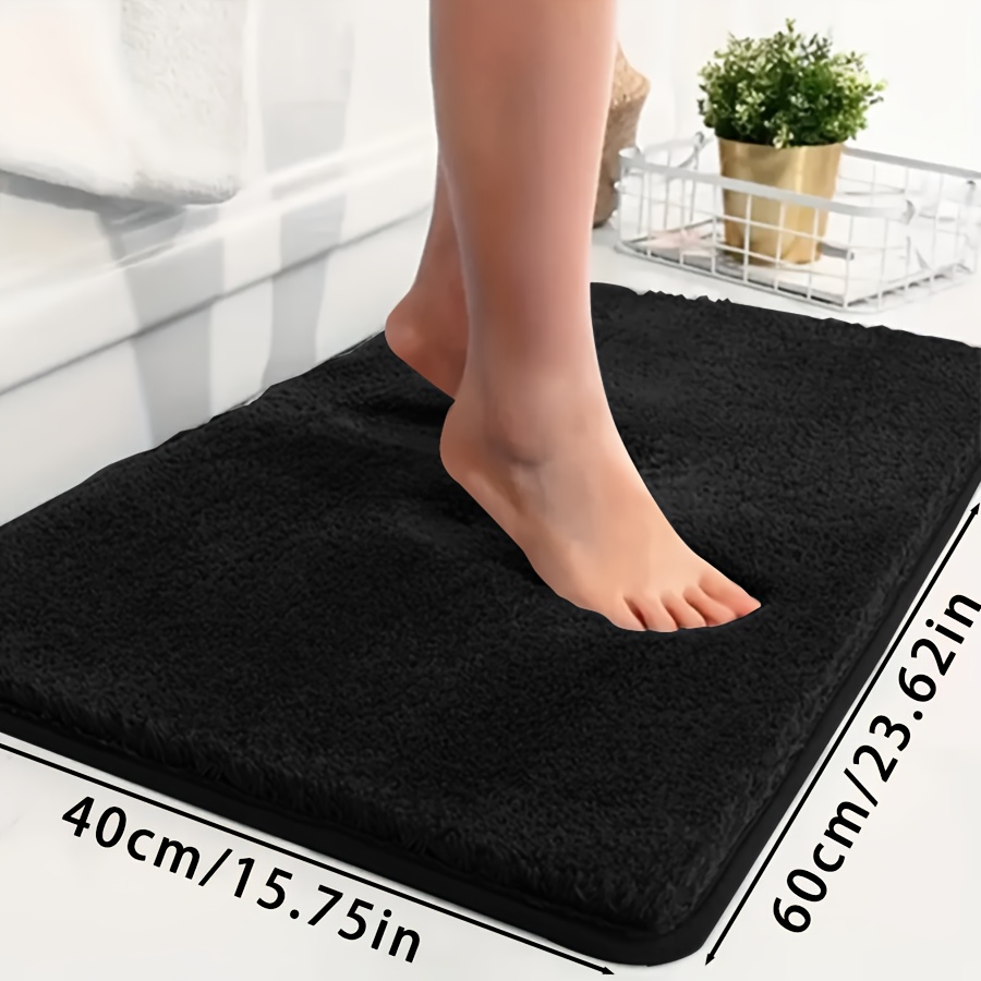 TEMU Alfombra de bañera Premium Ultra , Juego de alfombras de baño absorbentes antideslizantes, Alfombra cómoda resistente a la decoloración,
