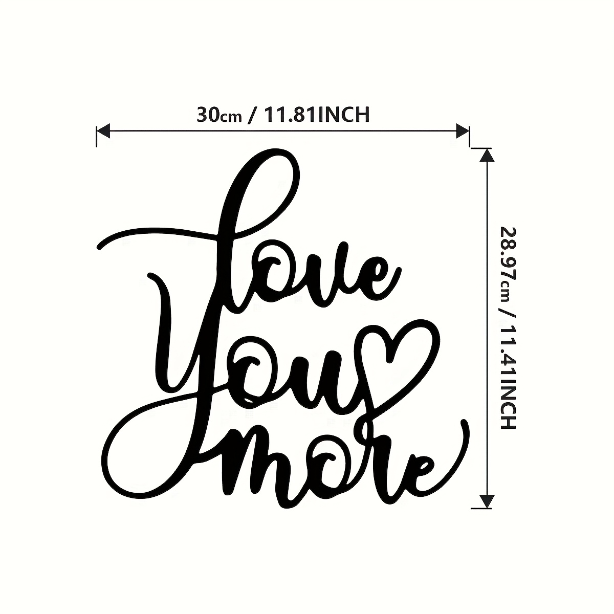 TEMU 1pc "" Metal Wall Art, Script Lettering Sign For Indoor & Outdoor Decor, Farmhouse Style, Valentine's Day, Thanksgiving, Christmas Gift, Unique