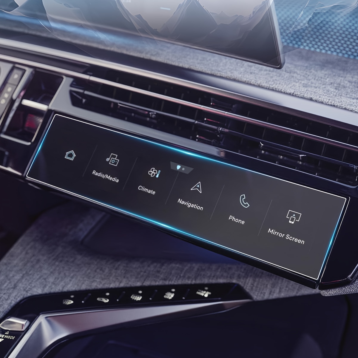 Mobilite Yeni Peugeot 3008 GT 5008 GT Ile Uyumlu 2025 21" Panaromik I- Cockpit Ve I-Toggles Set 9H Nano Ekran Koruyucu