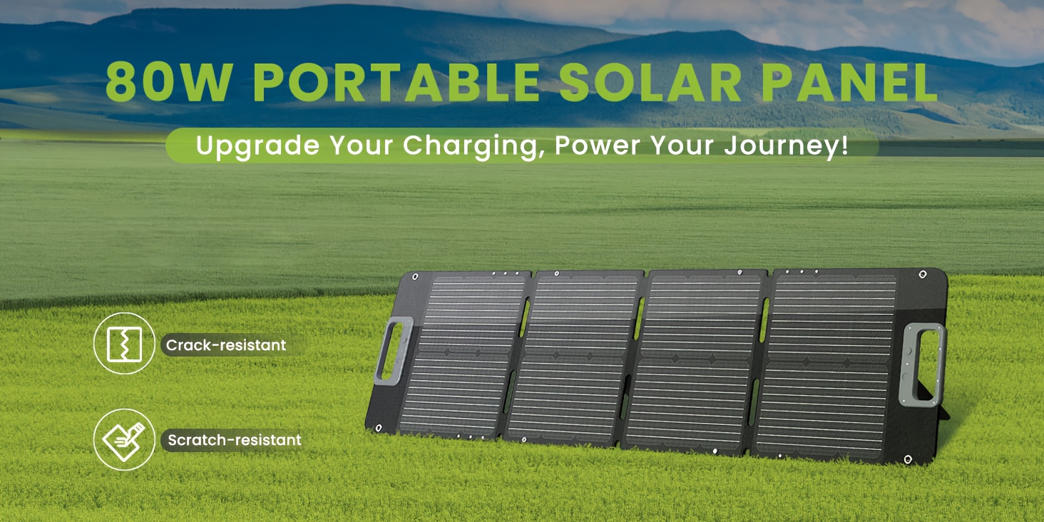   80w portable solar panel with xt60 anderson   8mm connector foldable solar panel for camping off grid living rvs and   solar panel for camping   supply   durable construction Product details 0