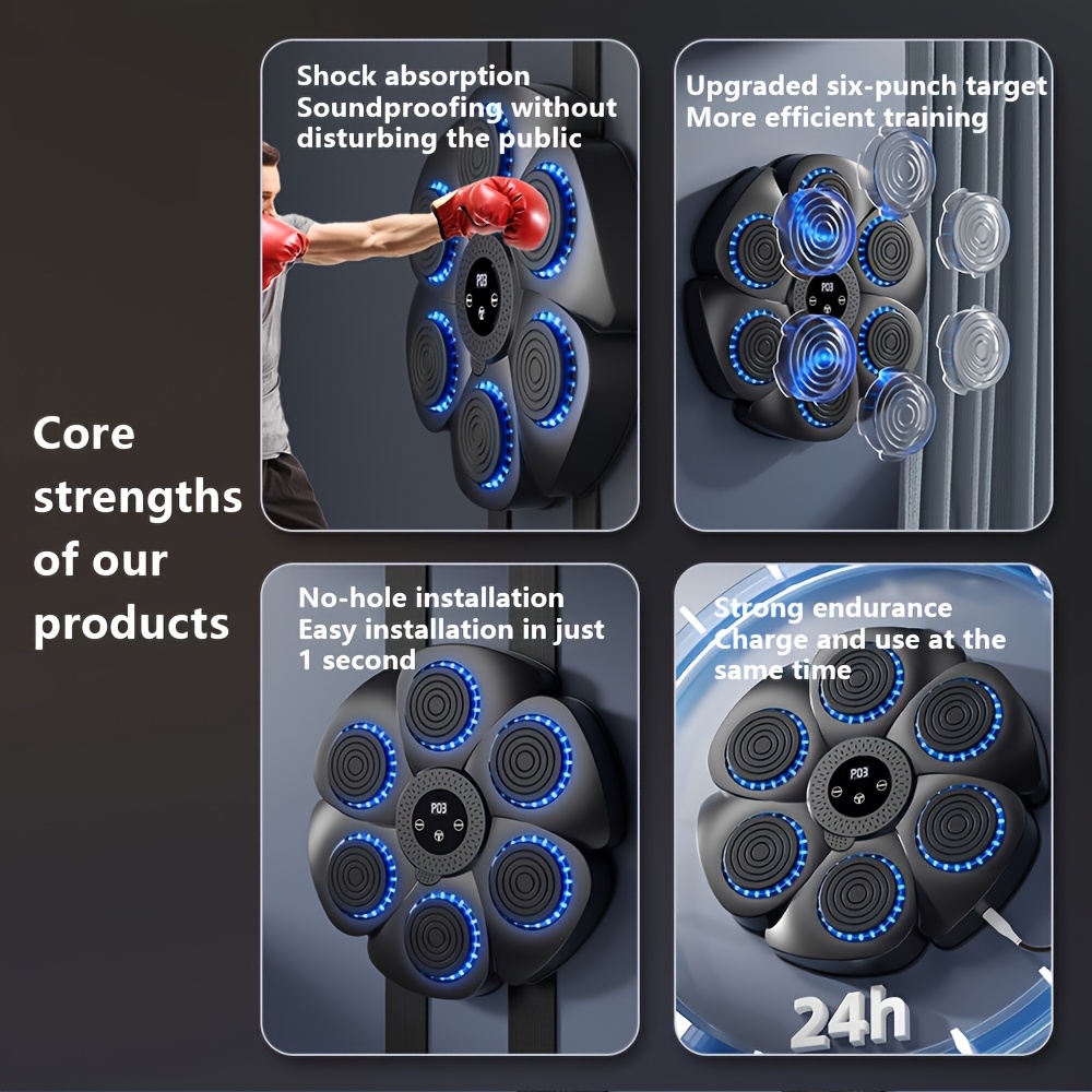 Smart Music Boxing Machine Home Adult Wall Target Indoor Electronic Punching Training Equipment