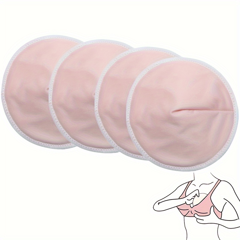 4pcs Reusable Nursing Pads For Pregnant Mom Breastfeeding Bra