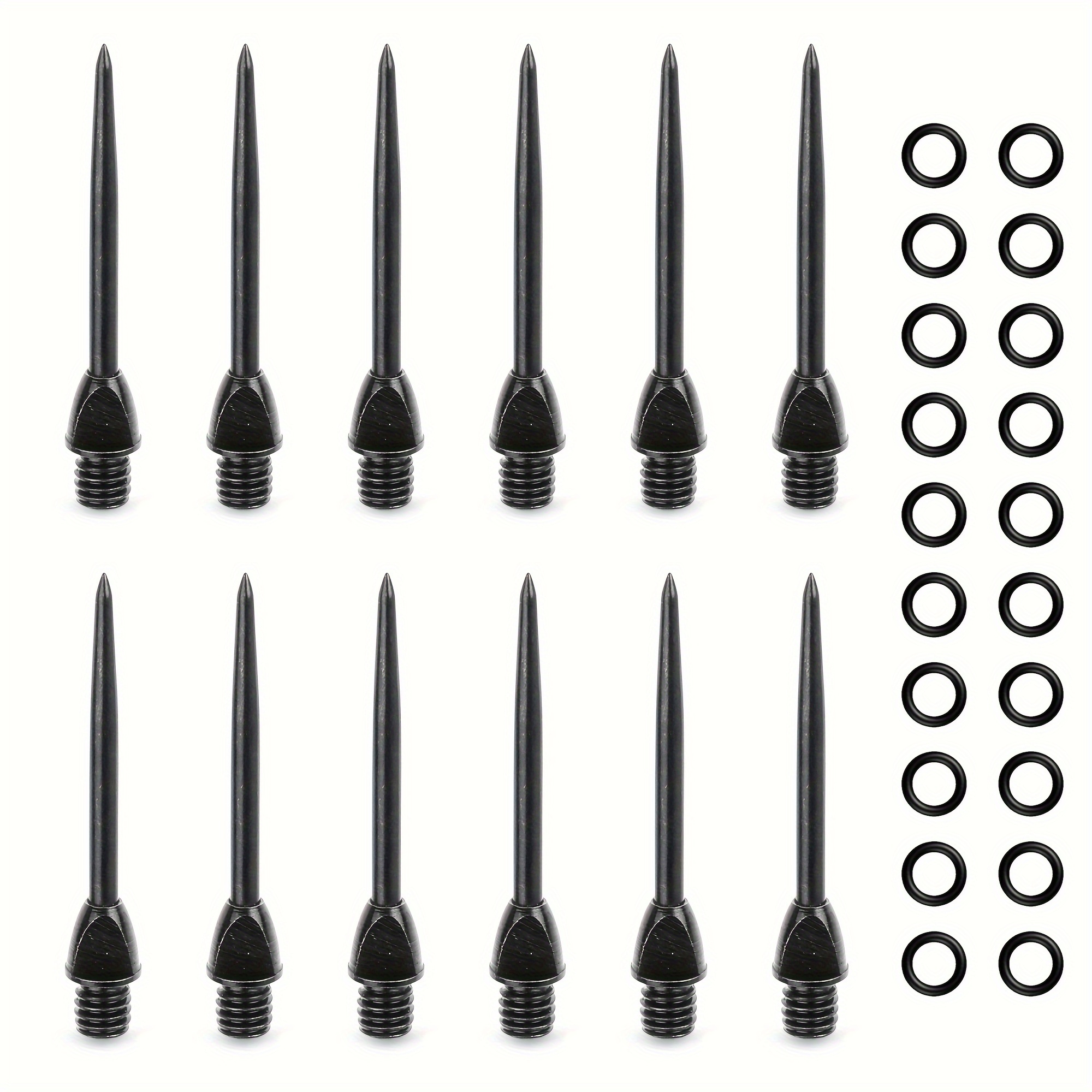 

Darts Conversion Needle 12 Pieces + 20 Rubber Rings 2 Colors Optional