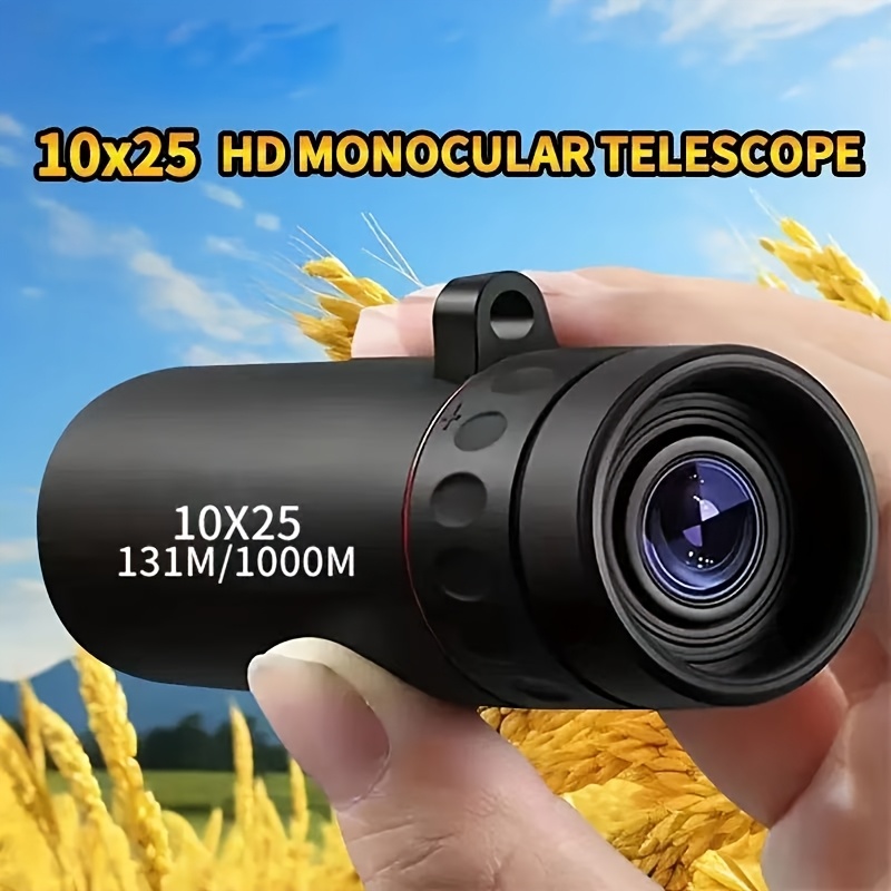 1  monocular telescope 10x25 compact lightweight manual focus monocular with   design for   hunting travel fishing father s day gift Product details 2